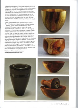 NZ Woodturning featured artist article 